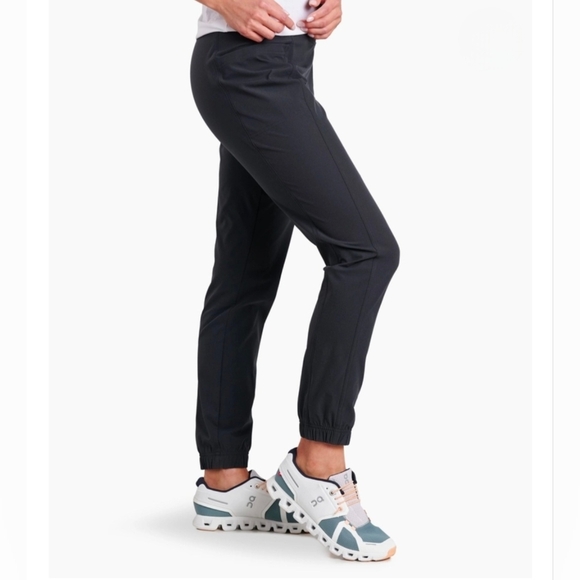 Kuhl "Freeflex Joggr" Pants Black Koal | Women's Size L - Picture 2 of 14